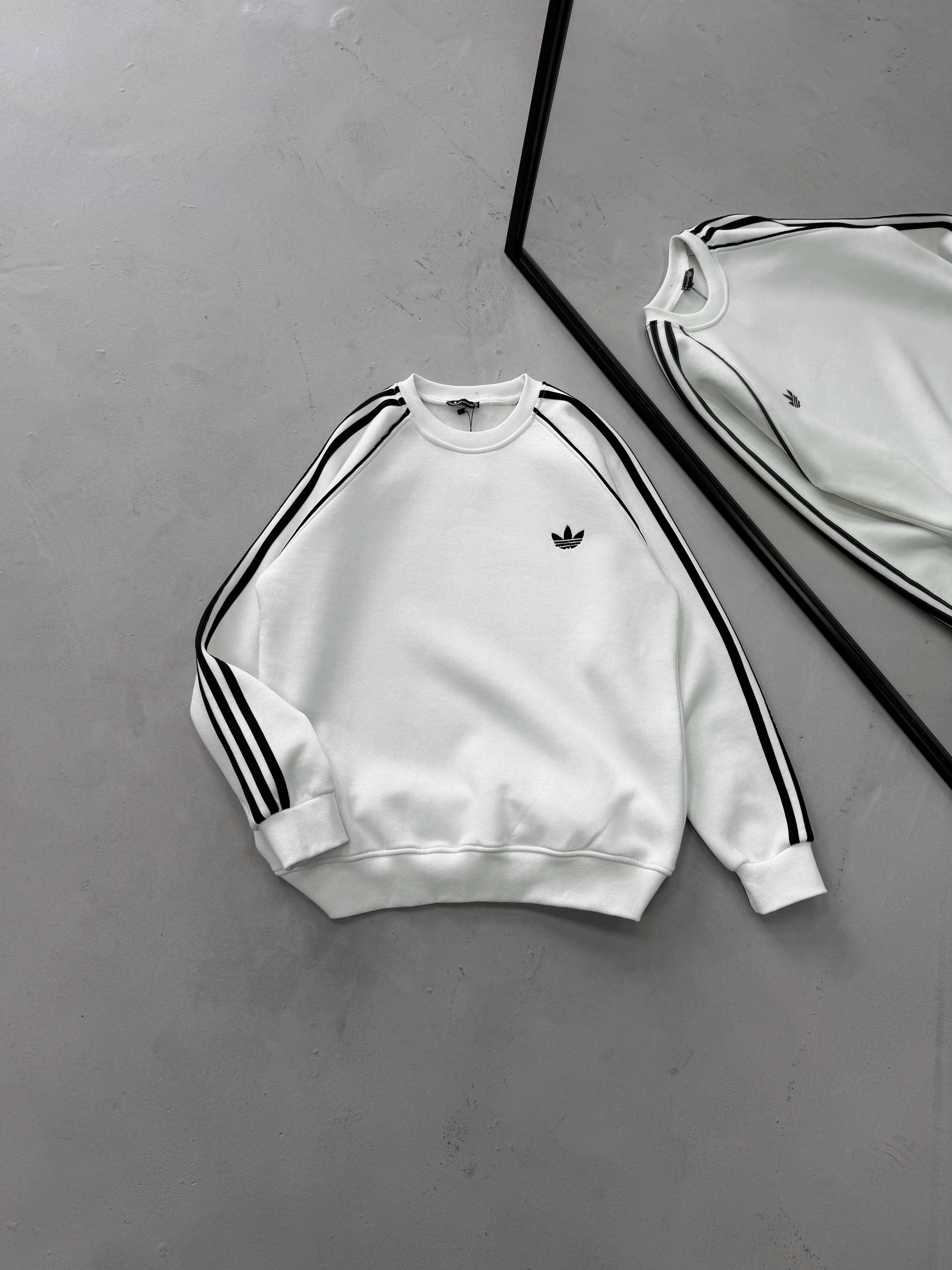 BEYAZ - ADİDAS MARKA - SWEATSHIRT