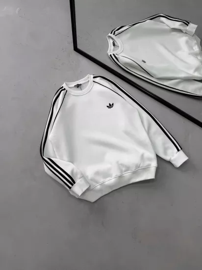BEYAZ - ADİDAS MARKA - SWEATSHIRT