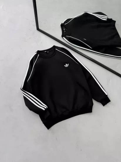 SİYAH - ADİDAS MARKA - SWEATSHIRT